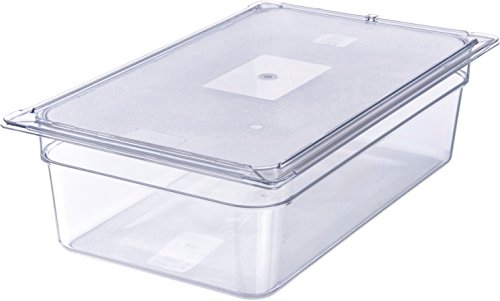 Carlisle FoodService Products 10216U07 StorPlus Full Size Polycarbonate Universal Flat Surface Food Pan Lid, Clear