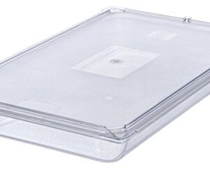 Carlisle FoodService Products 10216U07 StorPlus Full Size Polycarbonate Universal Flat Surface Food Pan Lid, Clear