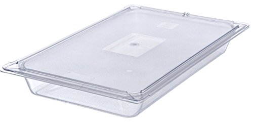 Carlisle FoodService Products 10216U07 StorPlus Full Size Polycarbonate Universal Flat Surface Food Pan Lid, Clear