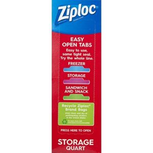 Ziploc Kitchen Storage Bags Qt. 7" X 8" 2 Box