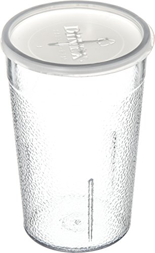 CFS 55018107 Stackable ShatterResistant Plastic Tumbler, 5 oz., Clear (Pack of 6)