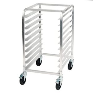 winco 10-tier aluminum sheet pan rack with brake