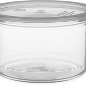 Carlisle FoodService Products Classic™ Round Storage Container with Lid, 1.5 Quart Crock, Clear