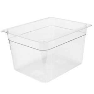 excellante half size 8-inch deep polycarbonate food pan