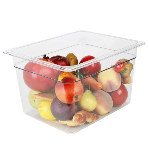 Excellante Half Size 8-Inch Deep Polycarbonate Food Pan