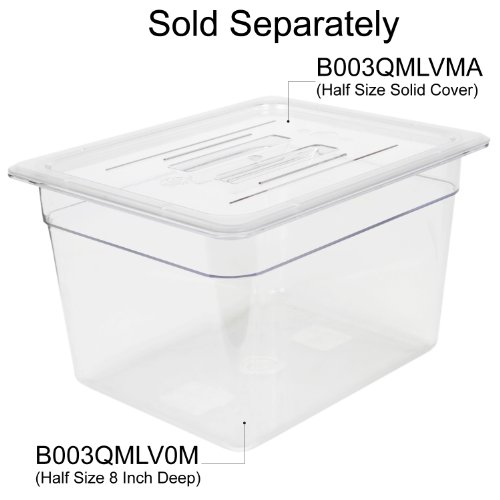 Excellante Half Size Solid Cover for Polycarbonate Food Pan