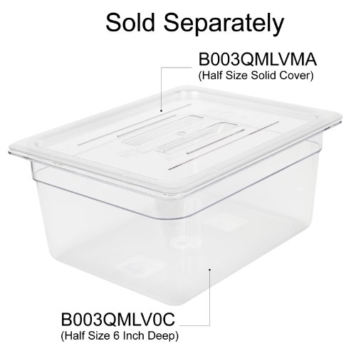 Excellante Half Size Solid Cover for Polycarbonate Food Pan