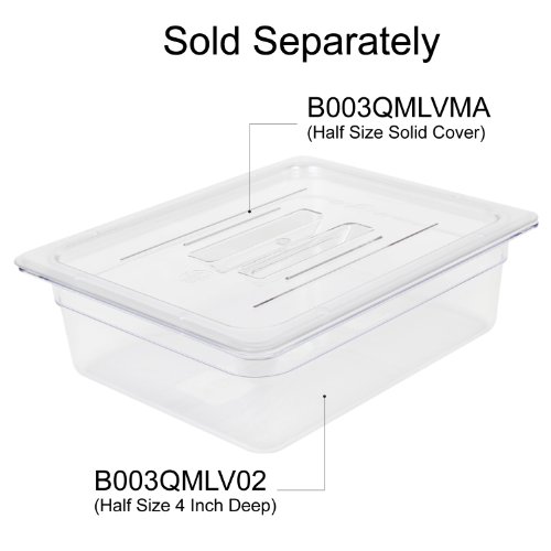 Excellante Half Size Solid Cover for Polycarbonate Food Pan