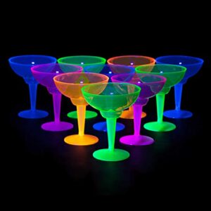 Party Essentials N121290 Cup Margarita Neonate 12Ct, 12 Count (Pack of 1), Assorted Neon