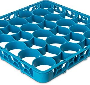 Carlisle FoodService Products REW30S14 OptiClean NeWave Polypropylene 30-Compartment Short Glass Rack Extender, 19-3/4" Length x 19-3/4" Width x 10.87" Height, Blue (Case of 6)