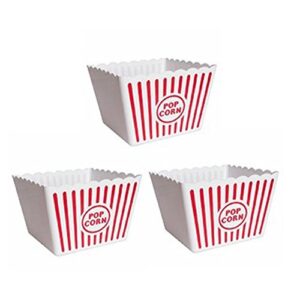 2 Jumbo Movie Night Popcorn Tubs (Plastic)