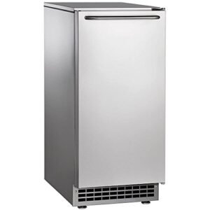 scotsman cu50pa-1a undercounter ice maker, gourmet cube, air cooled, pump drain with cord, 115v/60/1-ph, 14.4 amp (15 amp circuit required), 14.9" width x 22" diameter x 34.4" height