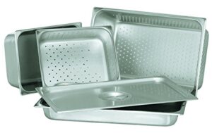 update international stp-502pf s/perforated steam table pan, half, 2 1/2 in deep, 18-8 stainless steel aisi-304
