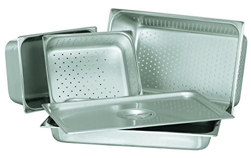 Update International STP-502PF S/Perforated Steam Table Pan, Half, 2 1/2 in Deep, 18-8 Stainless Steel AISI-304