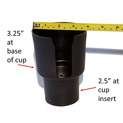 Gadjit CUP KEEPER Cup Holder Adapter (2 Pk) expands car cup holders that are 2.5”-3” wide to hold beverages that are 3.25" wide like 18, 20, 21, 24 oz Hydro Flasks, 12,18,20,30 oz Yeti Tumbler, 20, 24oz Naglene Bottles, Other Coffee & Travel Mugs with BOT