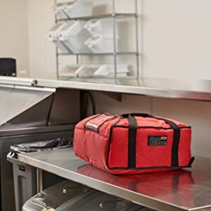 Rubbermaid Commercial Products - FG9F3700RED -FG9F3700 Insulated Pizza & Food Delivery Bag, Large Pizza, 21.5in x 19.75in x 7.75in, Red