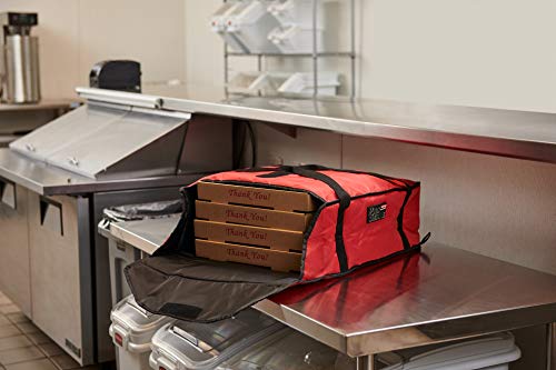 Rubbermaid Commercial Products - FG9F3700RED -FG9F3700 Insulated Pizza & Food Delivery Bag, Large Pizza, 21.5in x 19.75in x 7.75in, Red