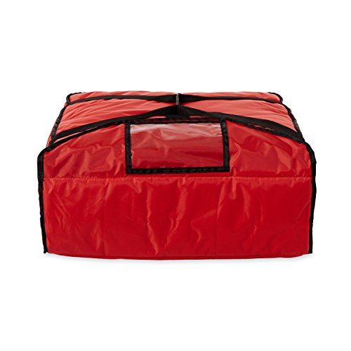 Rubbermaid Commercial Products - FG9F3700RED -FG9F3700 Insulated Pizza & Food Delivery Bag, Large Pizza, 21.5in x 19.75in x 7.75in, Red