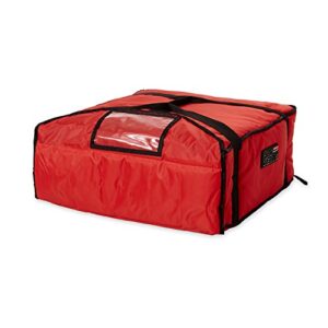 Rubbermaid Commercial Products - FG9F3700RED -FG9F3700 Insulated Pizza & Food Delivery Bag, Large Pizza, 21.5in x 19.75in x 7.75in, Red