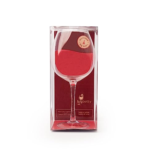 Big Betty - Premium Giant Wine Glass, Holds a Full 750ml Bottle of Wine, Fun Idea for Celebrations, Parties & Events - Wine