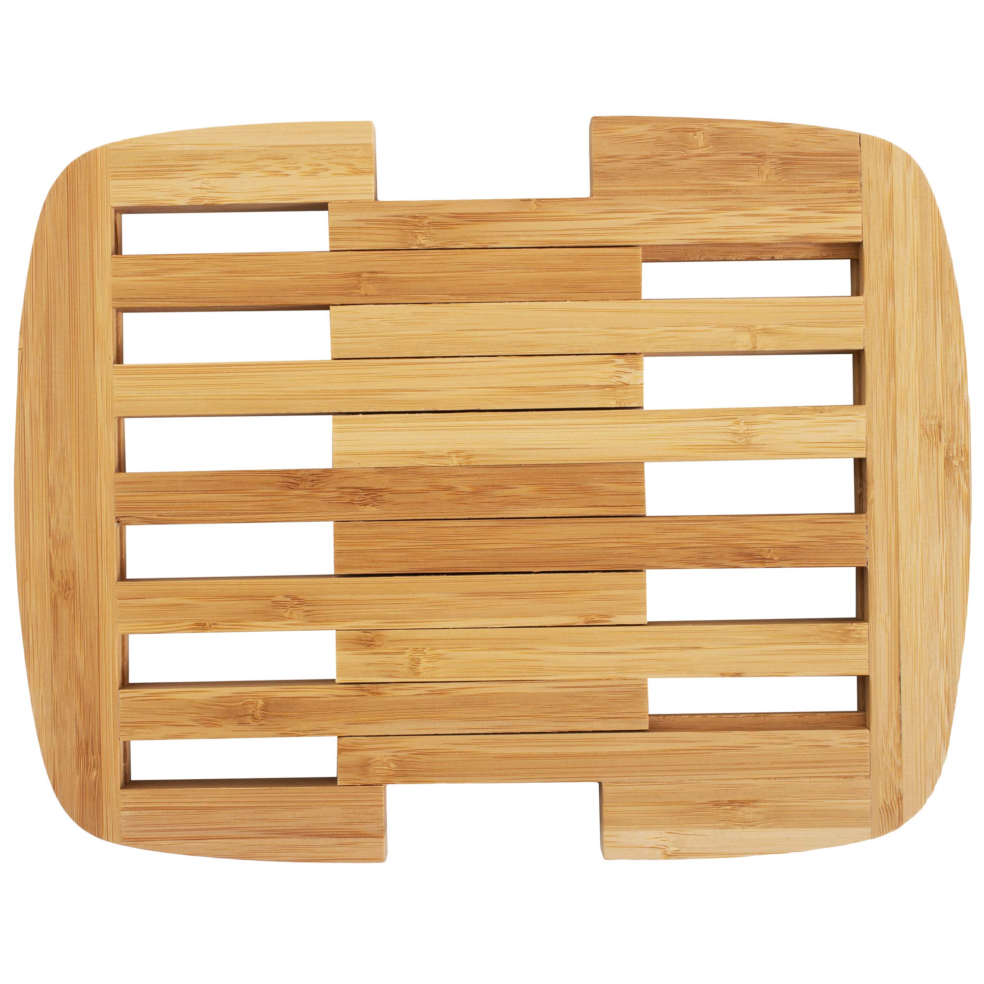 Totally Bamboo Expandable Bamboo Trivet, 8.75" by 8.75", Brown