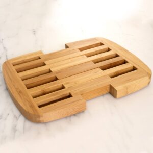 Totally Bamboo Expandable Bamboo Trivet, 8.75" by 8.75", Brown
