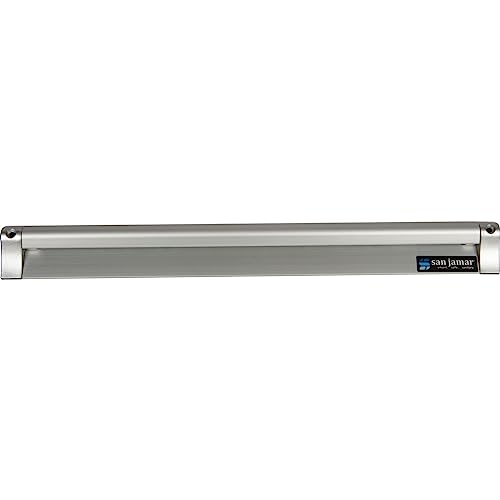 San Jamar CK6518A Anodized Aluminum Slide Check Rack, 18" Length x 3/4" Width x 2" Height