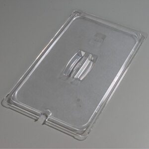 Carlisle FoodService Products 10211U07 StorPlus Full Size Polycarbonate Universal Handled Notched Food Pan Lid, Clear