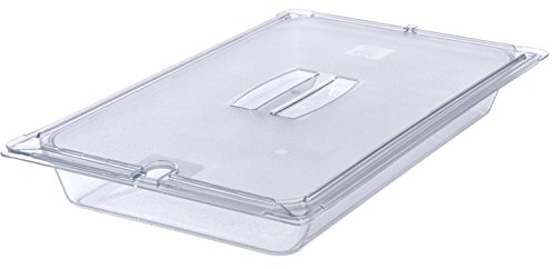 Carlisle FoodService Products 10211U07 StorPlus Full Size Polycarbonate Universal Handled Notched Food Pan Lid, Clear