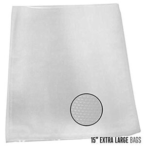 weston 30-0105-k vacuum sealer bags (100 count), 15" x 18"