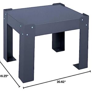 Durham 304-95 Gray Steel Base for Large Slide Racks, 20-5/8" Width x 15-5/8" Height x 16-1/4" Depth