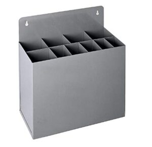 durham 381-95 gray cold rolled steel large key stock rack, 12-1/4" width x 12" height x 6-1/4" depth