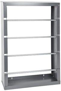 durham 368-95 gray cold-rolled steel wire spool rack with 4 rods, 26-1/8" width x 37-1/8" height x 6" depth