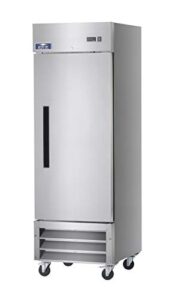 arctic air ar23 26.75" one section reach-in commercial refrigerator, 23 cu. ft, single solid door, stainless-steel