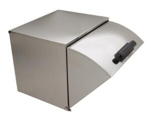 roll top cover for full-size steam table pan, metal, 15.5'' x 14.3'' x 14.2'', stainless steel, commercial grade