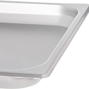 Carlisle FoodService Products 607001 DuraPan Light Gauge Stainless Steel Full-Size Steam Table Food Pan, 1" Deep (Pack of 6)