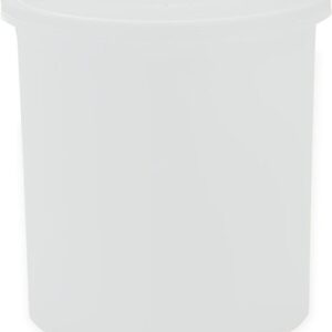 Carlisle FoodService Products Classic™ Round Storage Container with Lid, 1.2 Quart Crock, White