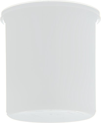 Carlisle FoodService Products Classic™ Round Storage Container with Lid, 1.2 Quart Crock, White