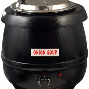 Winco Electric Soup Warmer, 10.5-Quart,Black