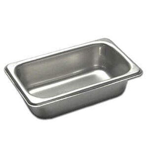 winco steam table pan, 1/9 size x 2-1/2 inch deep [spjm-902]