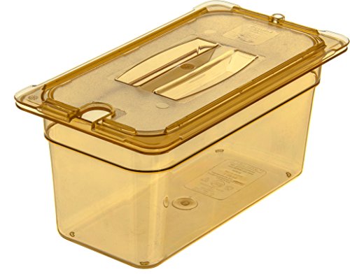 Carlisle FoodService Products 3086213 StorPlus High-Heat Third-Size Food Pan, 5.7 qt. Capacity, 12-3/4 x 7 x 6", Amber (Case of 6)