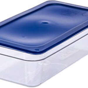 Carlisle FoodService Products Plastic Food Pan 1/3 Size 4 Inches Deep Clear (Pack of 6)