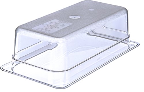 Carlisle FoodService Products Plastic Food Pan 1/3 Size 4 Inches Deep Clear (Pack of 6)