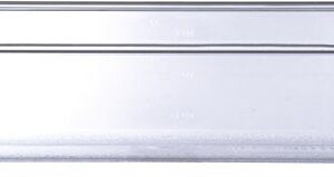 Carlisle FoodService Products Plastic Food Pan 1/3 Size 4 Inches Deep Clear (Pack of 6)