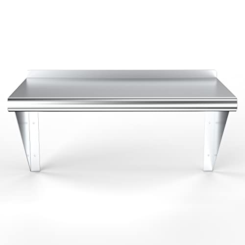 Universal WS1430 - Stainless Steel Wall Shelf - 14" X 30"