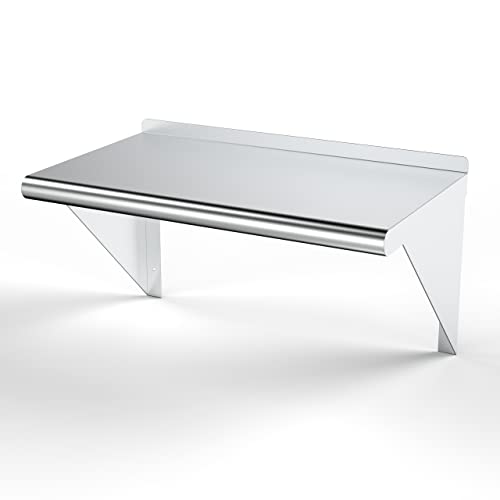 Universal WS1430 - Stainless Steel Wall Shelf - 14" X 30"