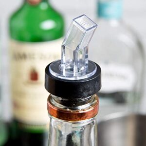 Set of 24 Plastic Screen Liquor Bottle Pourer CLEAR