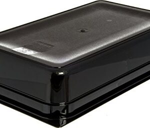 Carlisle FoodService Products 10201B03 Polycarbonate Full-Size Food Pan, 4", Black (Case of 6)