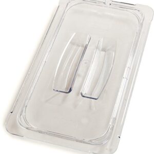 Carlisle FoodService Products 10270U07 StorPlus Third Size Polycarbonate Universal Handled Food Pan Lid, Clear