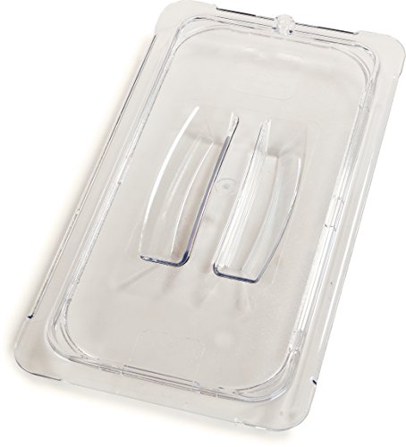 Carlisle FoodService Products 10270U07 StorPlus Third Size Polycarbonate Universal Handled Food Pan Lid, Clear